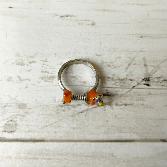 NEW Disney Toy Story Pixar Slinky Dog Ring Size 8 Silver Tone Dachshund Dog Funp - Picture 3 of 5